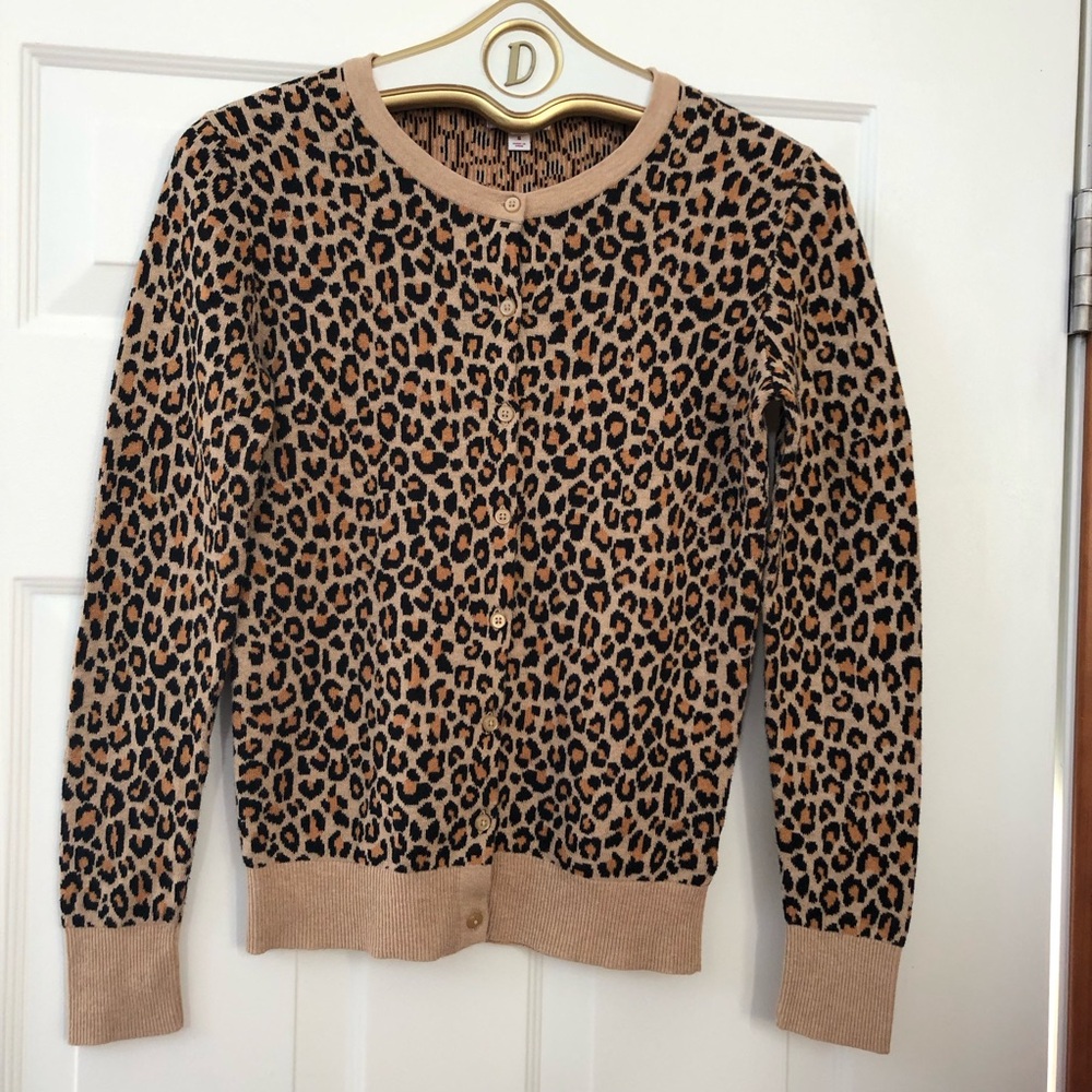 Merona Cheetah Print Cardigan - Size S